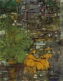 Wang Shou-ying, Lotus Pond, 1961, Oil on canvas