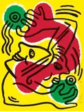 Keith Haring, Untitled, 1988, Lithograph, edition no. 728/1000