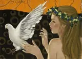 Yves Ganne, L'envol II, Oil on canvas