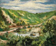 Tan Teng-pho, Tai Lake, 1934, Oil on canvas