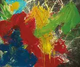 Walasse Ting, Sea Splash, 1961, Oil on canvas