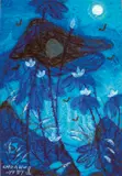 Chua Hu, White Lotus - Character and Integrity, 1999, Oil on paper