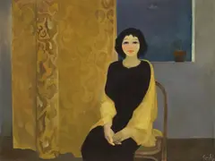 Seated Girl by the Window by Thanh Binh Nguyen, 1987, Oil on canvas, offered Jun 2019