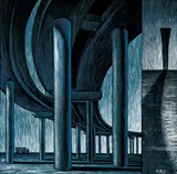 Lu Hsien ming, Taipei Landscape, 1991, Oil on canvas
