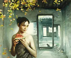 Pan Honghai, Summer, Acrylic on canvas