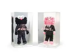 Dior & Kaws, BFF (Black, Pink) (a set of 2), 2019, Polyster, plush, Dior limited-edition outfit edition no. 205/500; 249/500