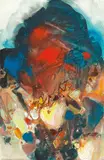 Sans titre by Chu Teh-chun, 1995, Gouache on paper, offered Jun 2018