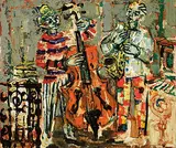 Paul Augustin Aizpiri, Musicien, c. 1960, Oil on canvas