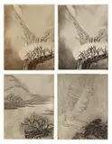 Sanyu, Les Poémes de T'ao Ts'ien, 1930, Etching, edition no. 150/290; one sepia etching from 5 special edition