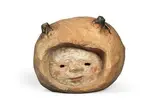 Satoshi Saitoh, Seed Idol, 2019, Painted camphora wood, ash, glue