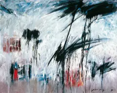 Abstract by John Way, 1998, Oil on canvas, offered Jun 2006