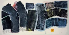 Chu Ko, Language of Time, 2007, Ink and color on paper, mounted onto board