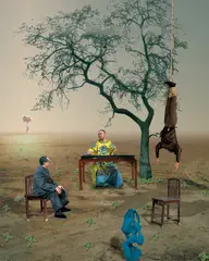 Hong Lei, I dreamed I hang up with Mao to listen Emperor Hui Zhong playing Chin instrument, 2004, Digital print on photographic paper, edition no. 7/10