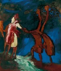 Gérard Garouste, Les Violents contre eux-mêmes, 1986 - 1987, Oil on canvas