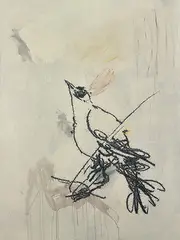 Ye Yongqing, Bird, 2007, Acrylic on canvas