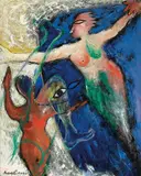 Chen Yin-wei, Flying Angel, 1992, Oil on canvas