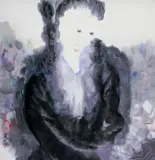 Lin Fengmian, Lady in a Flower Garden