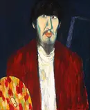 The Painter Wearing Red by Chiu Ya-tsai, 1995, Oil on canvas, sold Dec 2014