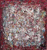 Abstract by George Chann, Oil on canvas, sold Jun 2006