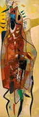 City Symbol by Michell Hwang, 1997, Oil on canvas, sold Jun 2012