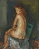 George Chann, Nude, Oil on canvas