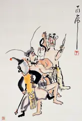 Ding Yan-yong, Persona, Ink and color on paper