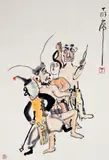 Ding Yan-yong, Persona, Ink and color on paper