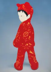 Red Bear by Mayuka Yamamoto, 2008, Oil on canvas, sold Dec 2021