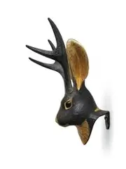 Akio Ohmori, Jackalope in Moonlight, 2018, Bronze 36/50