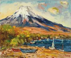 Sanlang Yang, Mt. Fuji, Oil on canvas