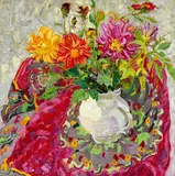 Shen Ling, Peony, 1998, Oil on canvas