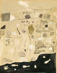 Ji Dachun, Why the New Marriage Guerrilla Don't Go to the Battlefield?, 1999, Mixed media on canvas