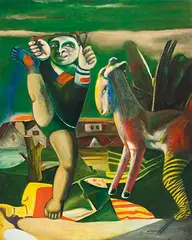 Hwang Jyi, Childhood, 1992-1993, Oil on canvas