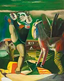 Hwang Jyi, Childhood, 1992-1993, Oil on canvas