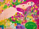 It Is Very Hot Here by Walasse Ting, 1986, Acrylic on canvas, sold Jun 2007