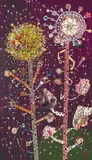 Liu Shih-tung, Floral Encounters No. 4, 2004-2005, Acrylic on canvas, collage