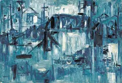 Chua Hu, Wood Bridge, 1971, Oil on canvas