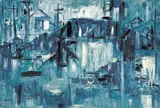 Chua Hu, Wood Bridge, 1971, Oil on canvas