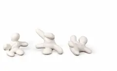Ye Hong xing, Guai Guai Series: No. 3, No. 29, No. 34 (a set of 3), 2008-2009, White marble (unique)