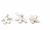 Ye Hong xing, Guai Guai Series: No. 3, No. 29, No. 34 (a set of 3), 2008-2009, White marble (unique)