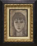 Amedeo Modigliani, Portrait d’une jeune fille, 1917-1918, Gouache, pastel, crayon and mixed media on carton
