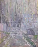 Gennady Malyshev, Landscape, Oil on paper