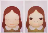 Cosmic Girl Eyes (Close /Open)(a set of 2) by Yoshitomo Nara, 2008, Print, limited edition of 500, sold Jun 2023