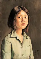 Student by Yang Feiyun, 2003, Oil on canvas, offered Jun 2009