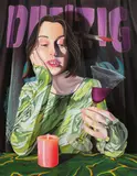 Ramiro Smith Estrada, My Whole Life is Thunder, 2022, Oil on canvas