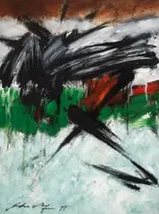 John Way, Abstract, 1999, Oil on paper