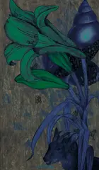 Yang Mao-lin, Lily Memorandum L9305, 1993, Oil and acrylic on canvas
