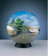 Daisuke Samejima, Flat Ball (in 2 parts), Acrylic on plastic ball
