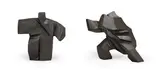 Ju Ming, Taichi Series - Underarm Strike ; Taichi 
Series (a set of 2), Unsaturated polyester resin, calcium carbonate, oil color 
paste, ed. 220/300 (each)