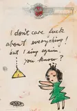 Yoshitomo Nara, Untitled, 1992, Mixed media on paper